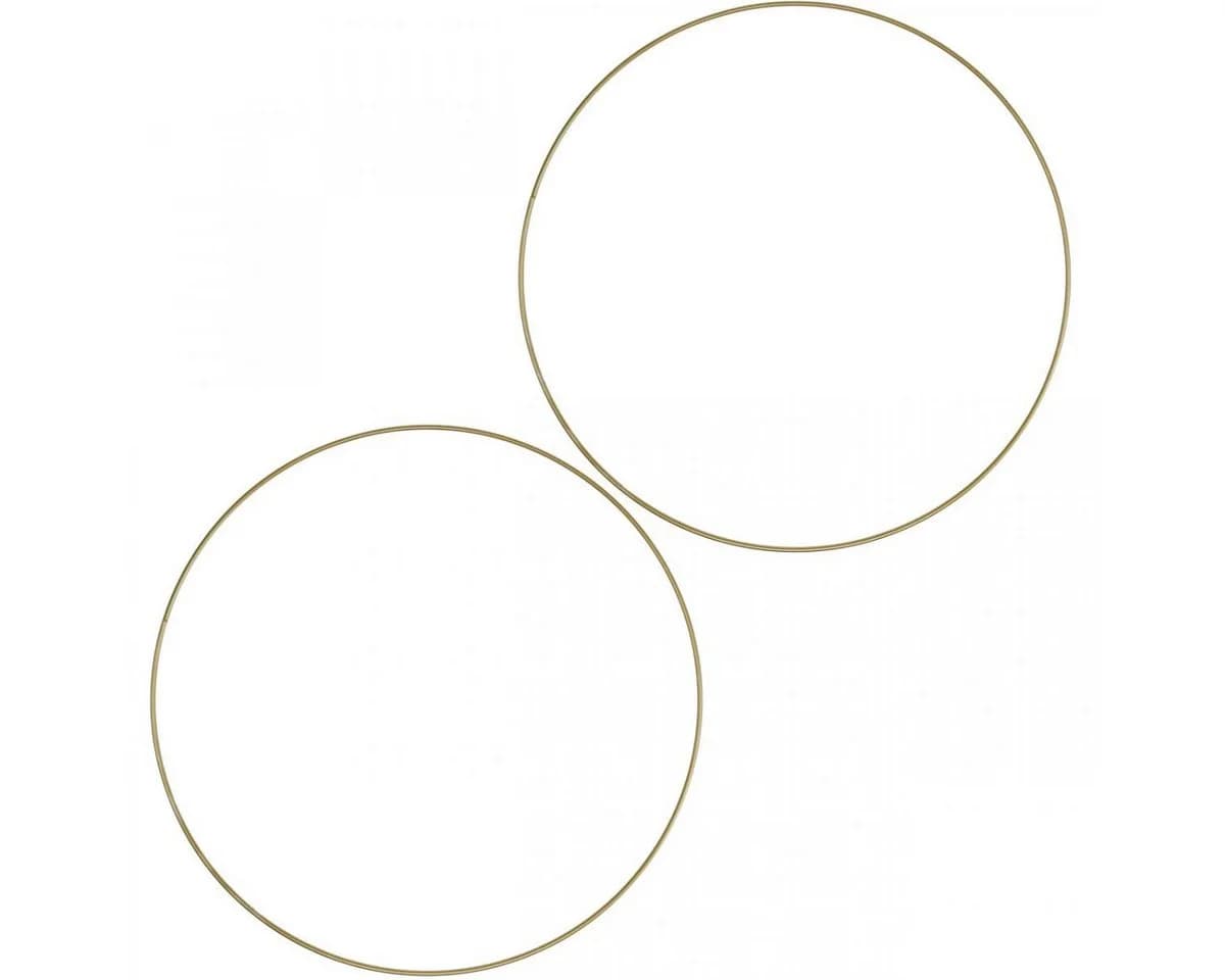 Viana Metallring Deko Gold Scandi Ring DIY Ø 25,5cm 6 Stk - Bild 2