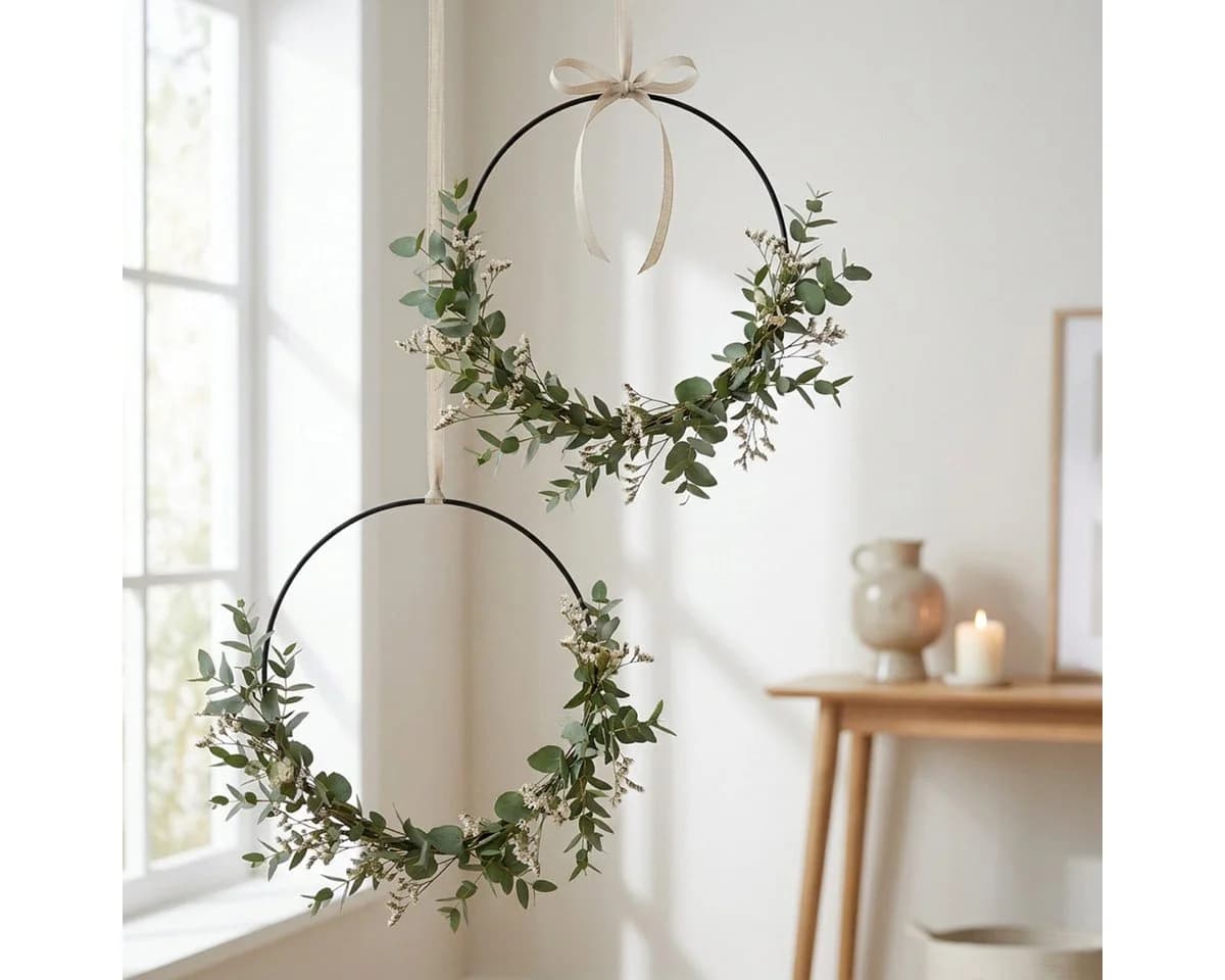 Florists Products Deko Metallring Schwarz Ø30,5cm 6 St