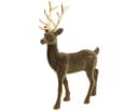 Florists Products Deko-Hirsch Braun mit goldenem Geweih 46cm Bild 2