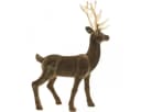 Florists Products Deko-Hirsch Braun mit goldenem Geweih 46cm Bild 5