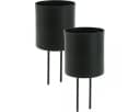 Viana Kerzenhalter Schwarze Metall-Teelichthalter Stecker Set Ø5cm 4 Stück Bild 2