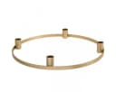 Viana Kerzenring Stabkerzenhalter Mattgold Ø35cm Bild 2