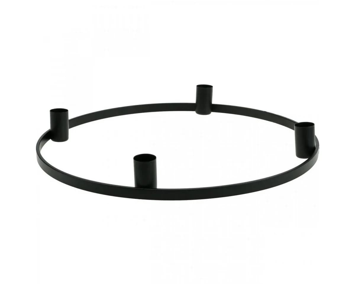 Florists Products Kerzenring Schwarz Metall Ø35cm für Stabkerzen - Bild 2