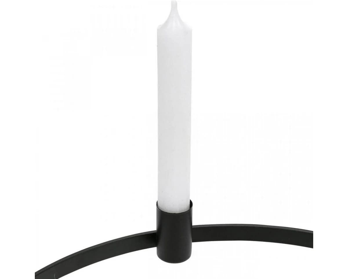 Florists Products Kerzenring Schwarz Metall Ø35cm für Stabkerzen - Bild 4