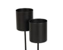 Florists Products Kerzenhalter Schwarz Metall 4 Stück Bild 2