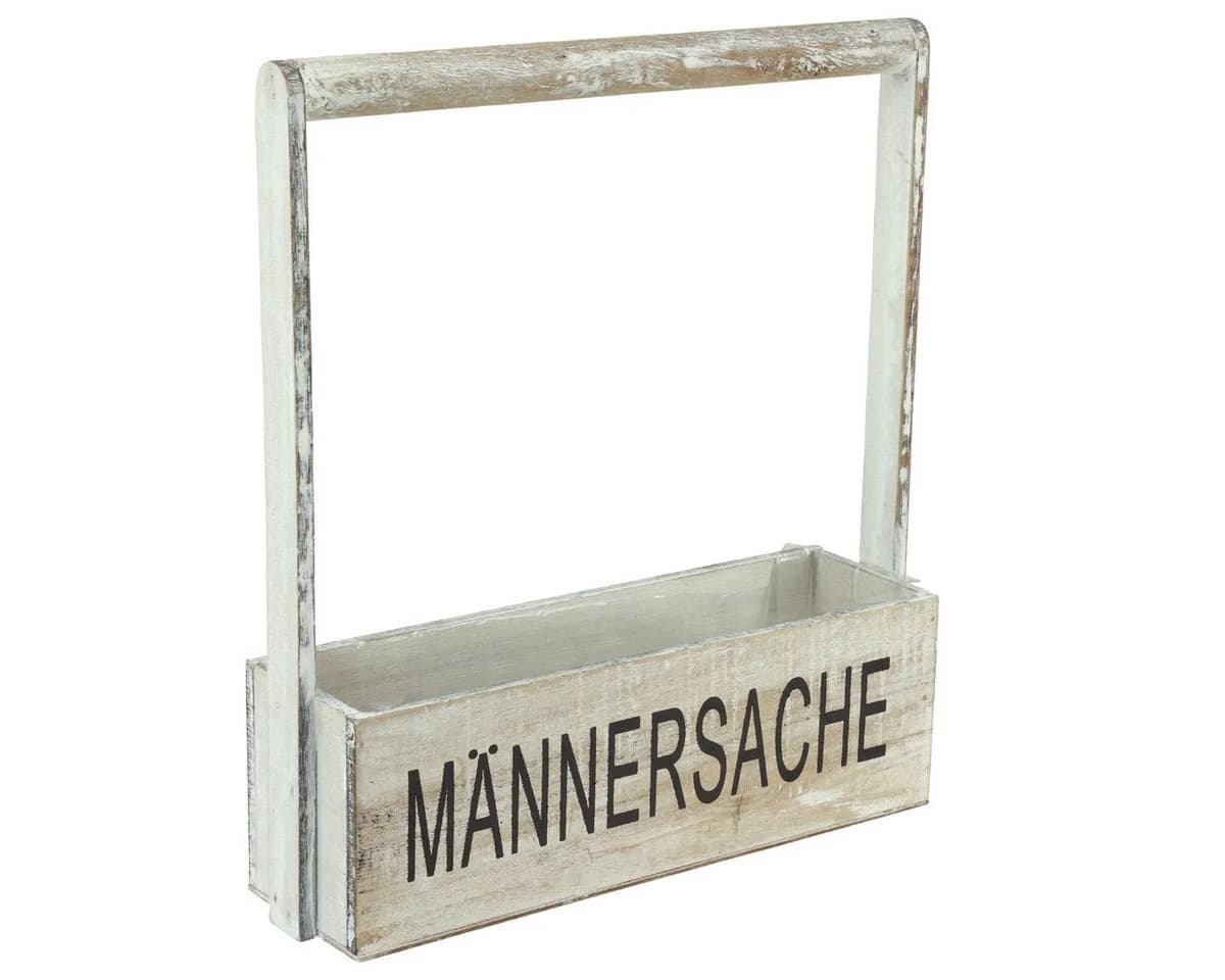 Viana Dekokorb Holzkiste Männersache mit Griff