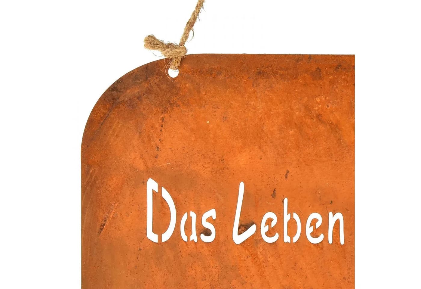 Viana Metallschild mit Spruch Garten Deko Wand Schild Rustikal Braun - Bild 4