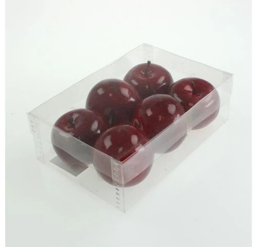 Viana Künstliche Äpfel Rot 6er Set 6cm glänzend - Bild 3