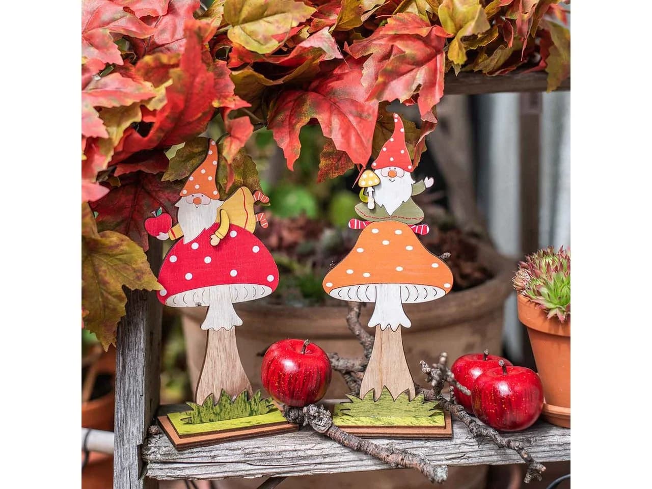 Viana Deko-Apfel Rot Glänzend Kunstfrüchte 4,5cm 12er Set