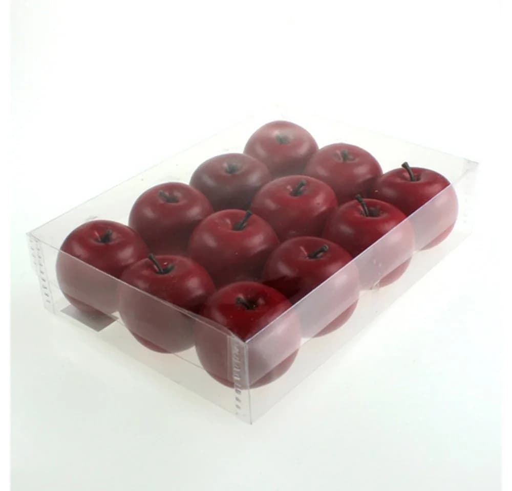 Viana Deko-Apfel Rot 6,5cm 12St Künstliche Früchte Weihnachtsdeko - Bild 3