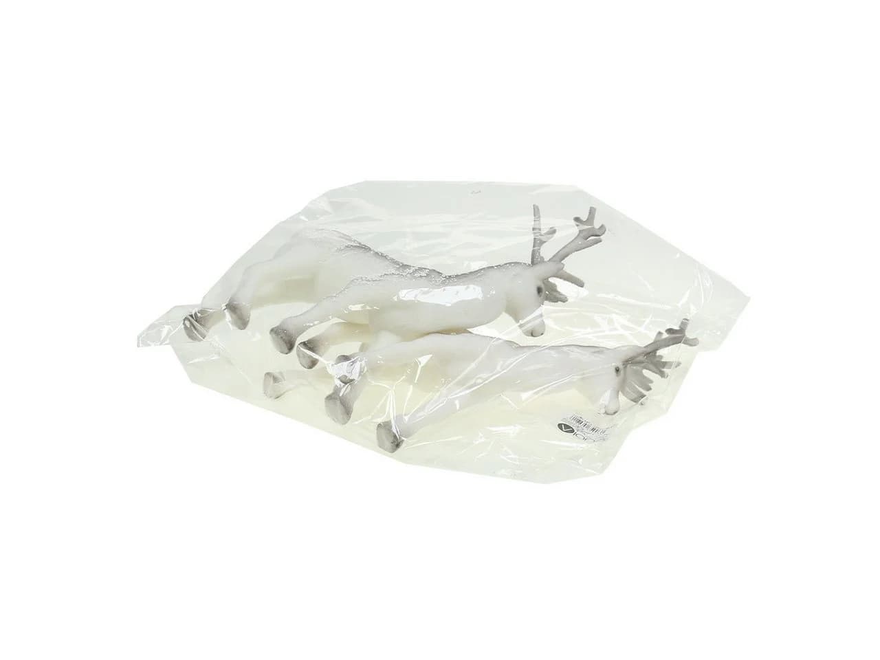 Florists Products Deko Hirsch Set Winter Beflockt 27,5cm 2 Stück - Bild 4