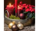 Viana Kerzenhalter Braun Metall Kerzenstecker für Adventskranz und Gestecke Bild 3