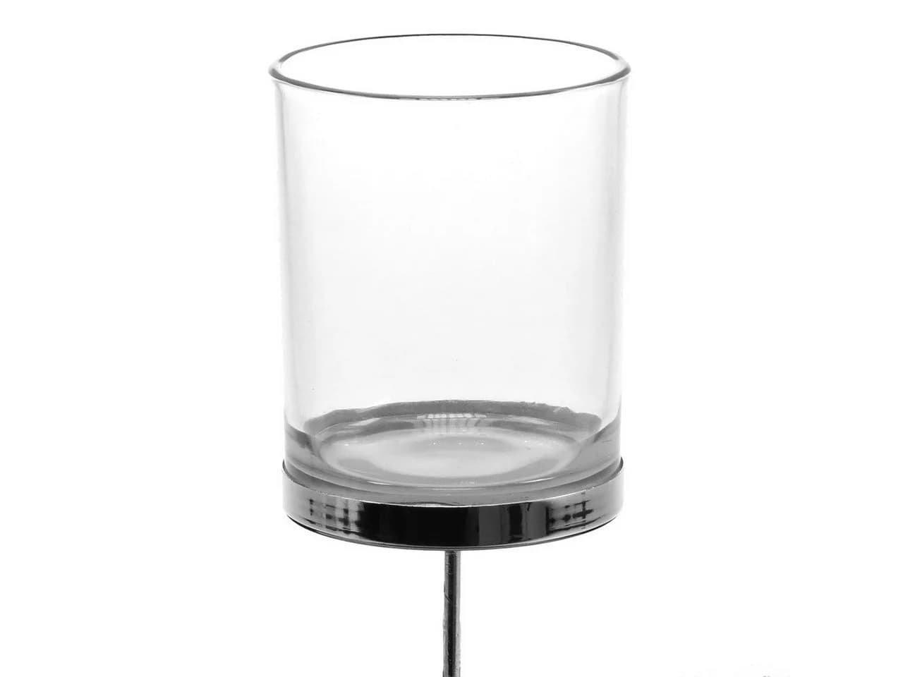 Florists Products Kerzenhalter 2er Set Metall Glas Silber - Bild 2