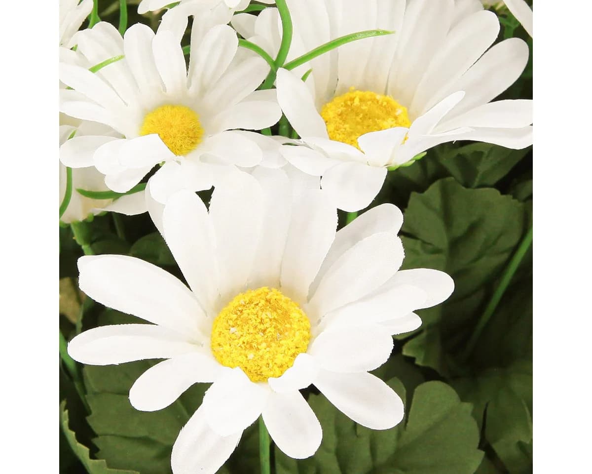 Viana Künstlicher Margeritenstrauß Weiß 45cm