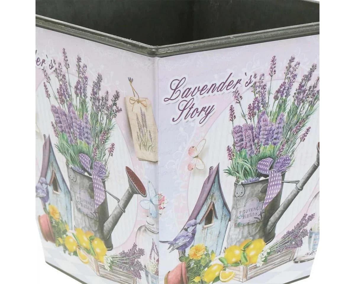 Florists Products Blumentopf Lavendeldekor Landhausstil Grau