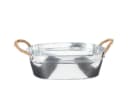 Florists Products Übertopf Schale Zink Oval mit Seilgriffen Bild 2