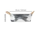 Florists Products Übertopf Schale Zink Oval mit Seilgriffen Bild 4