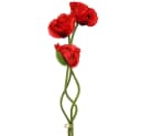 Viana Kunstblume Mohnblume Rot 3er Set 58-74 cm Bild 2