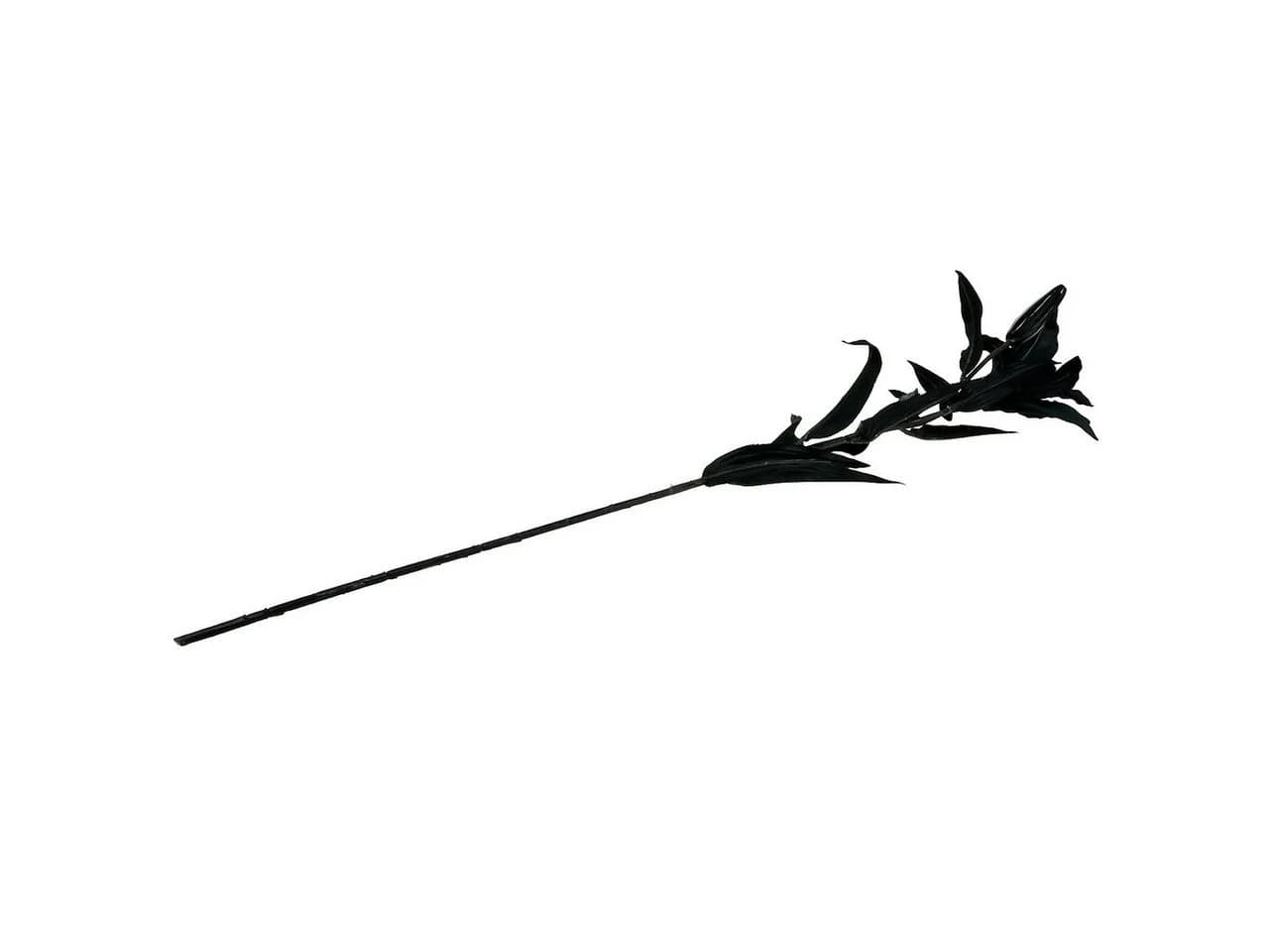 Viana Kunstblume Lilie Schwarz 84cm Seidenblume Deko - Bild 3