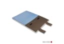 Wolters Tierdecke Upcycling Vagabund Reisedecke Trüffel/Blau Bild 1