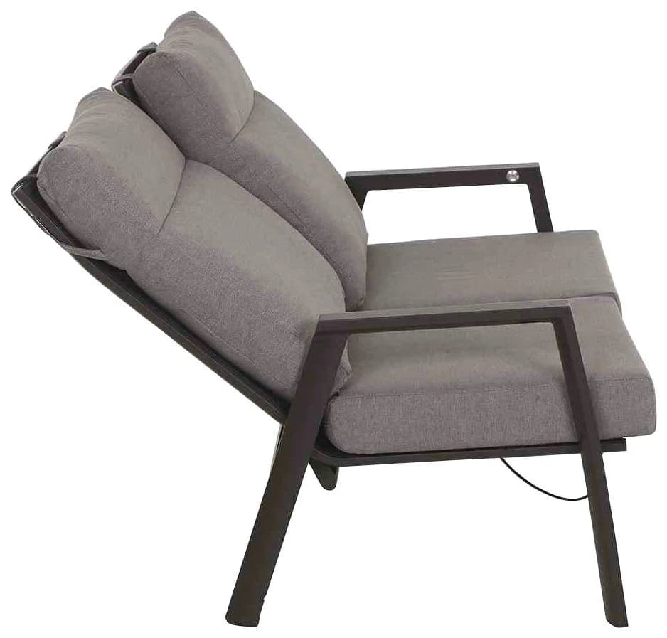Gartenlounge-Set SIENA GARDEN Valencia Anthrazit Aluminium 3-tlg. - Bild 4