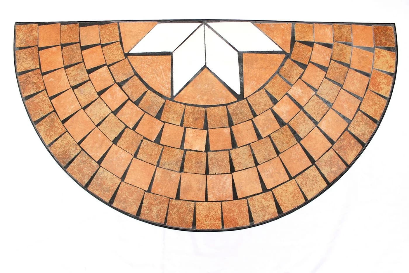 DanDiBo Konsolentisch Halbrund Schwarz Metall Mosaik - Bild 3