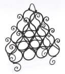 DanDiBo Weinregal aus Metall für 10 Flaschen 52 cm Flaschenhalter Bild 1