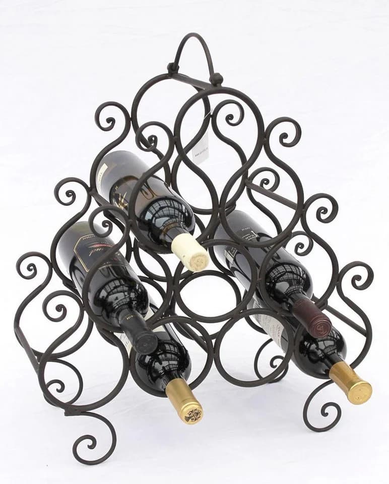 DanDiBo Weinregal aus Metall für 10 Flaschen 52 cm Flaschenhalter - Bild 2