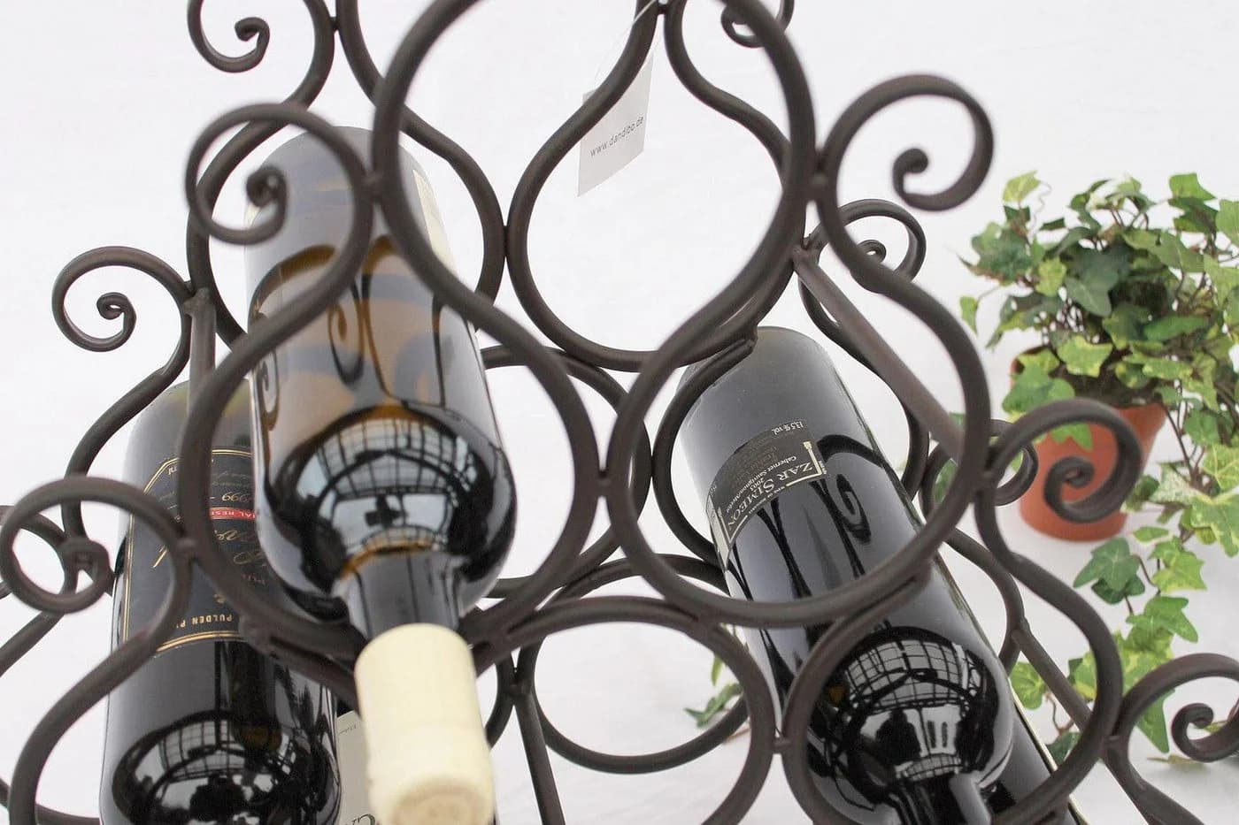 DanDiBo Weinregal aus Metall für 10 Flaschen 52 cm Flaschenhalter - Bild 5