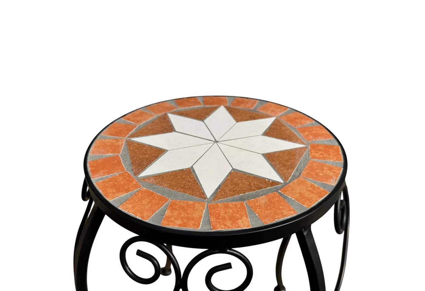 DanDiBo Blumenhocker Mosaik Rund 2er Set 20 und 27 cm Schwarz - Bild 4