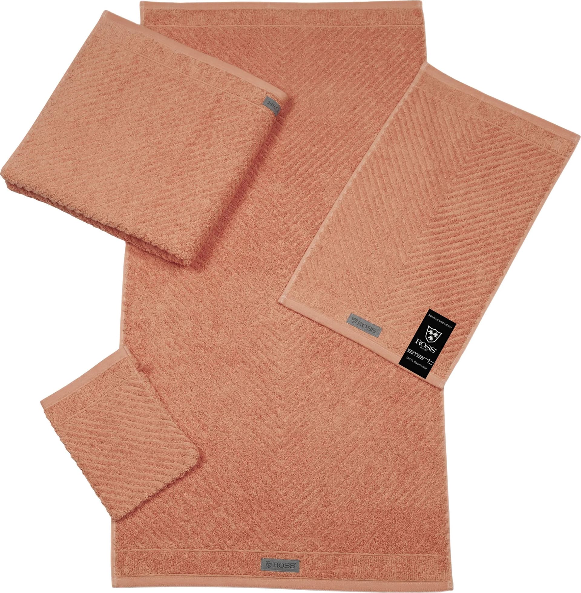 ROSS Handtuch Smart Nektarine 50x100 cm Frottier 100% Baumwolle