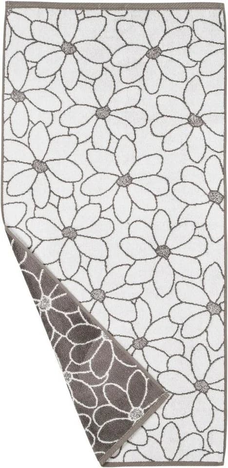 ROSS Badetuch Blütenfond Champagner-Cappuccino Frottier 100% Baumwolle
