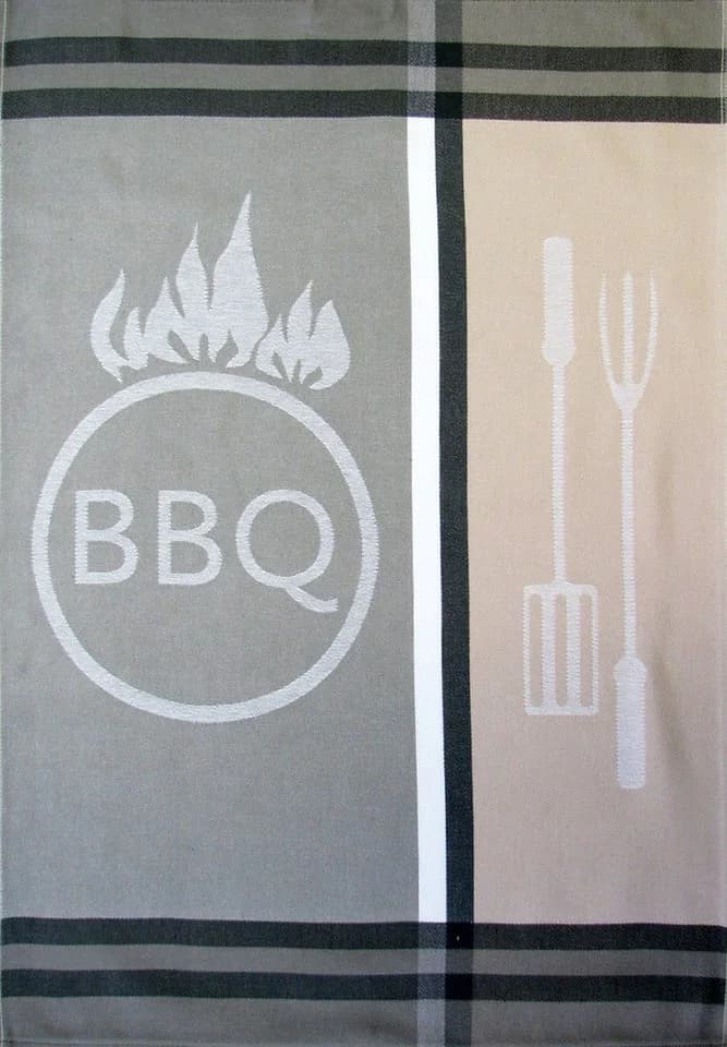 ROSS Geschirrtuch Modern BBQ Grau-Beige 100% Baumwolle - Bild 5