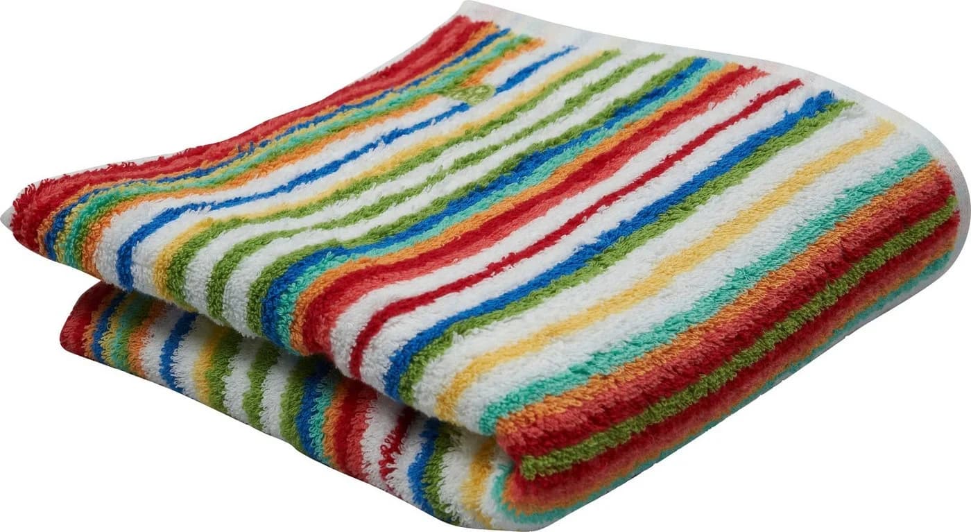 ROSS Handtuch Multicolor Rot Frottier 50x100cm Baumwolle