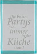 ROSS Geschirrtuch-Set Grau/Türkis 100% Baumwolle 50x70 cm Bild 1