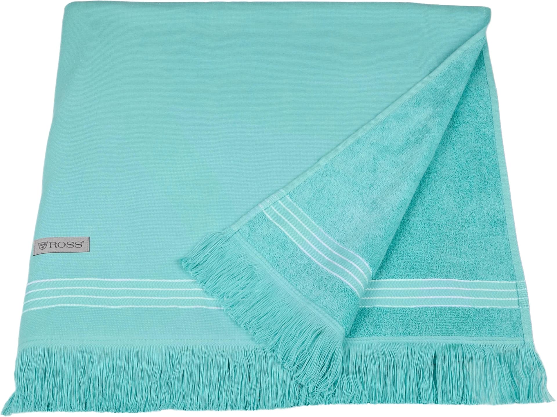 ROSS Hamamtuch Hamam Lagune 90x180cm Baumwolle Frottier - Bild 3
