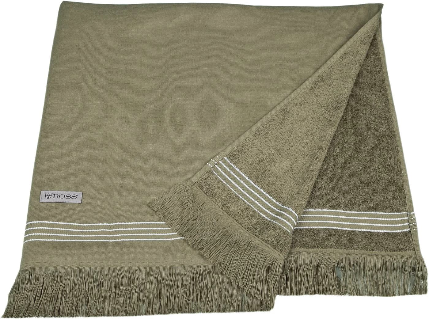ROSS Hamamtuch Grau 90x180cm Frottier Strand Sauna - Bild 2