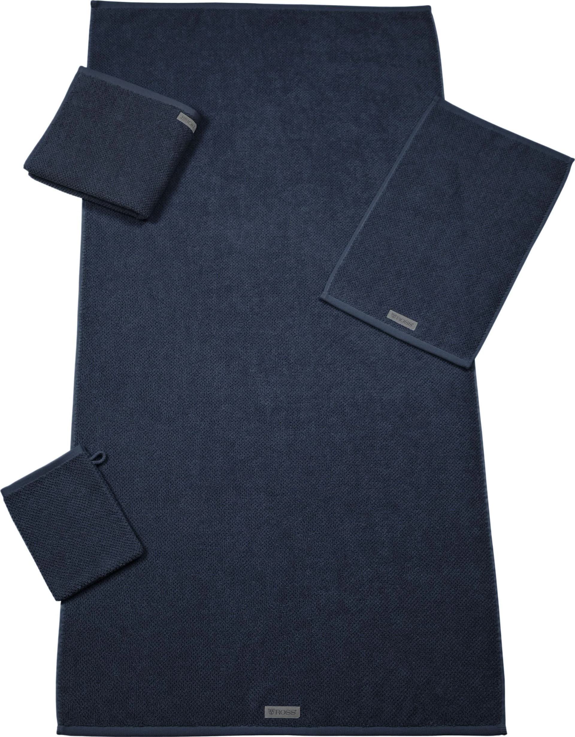 ROSS Saunatuch SELECTION Nachtblau Frottier 100% Baumwolle