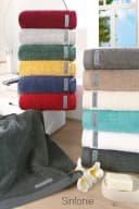 ROSS Sinfonie Duschtuch Taupe 100% Baumwolle Frottier Bild 4