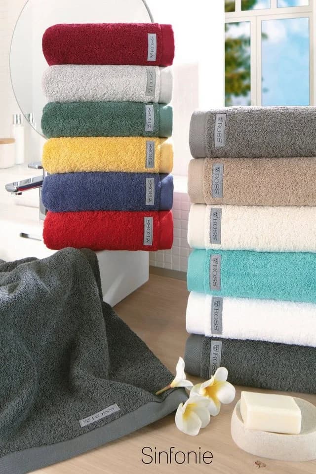 ROSS Sinfonie Duschtuch Taupe 100% Baumwolle Frottier - Bild 4