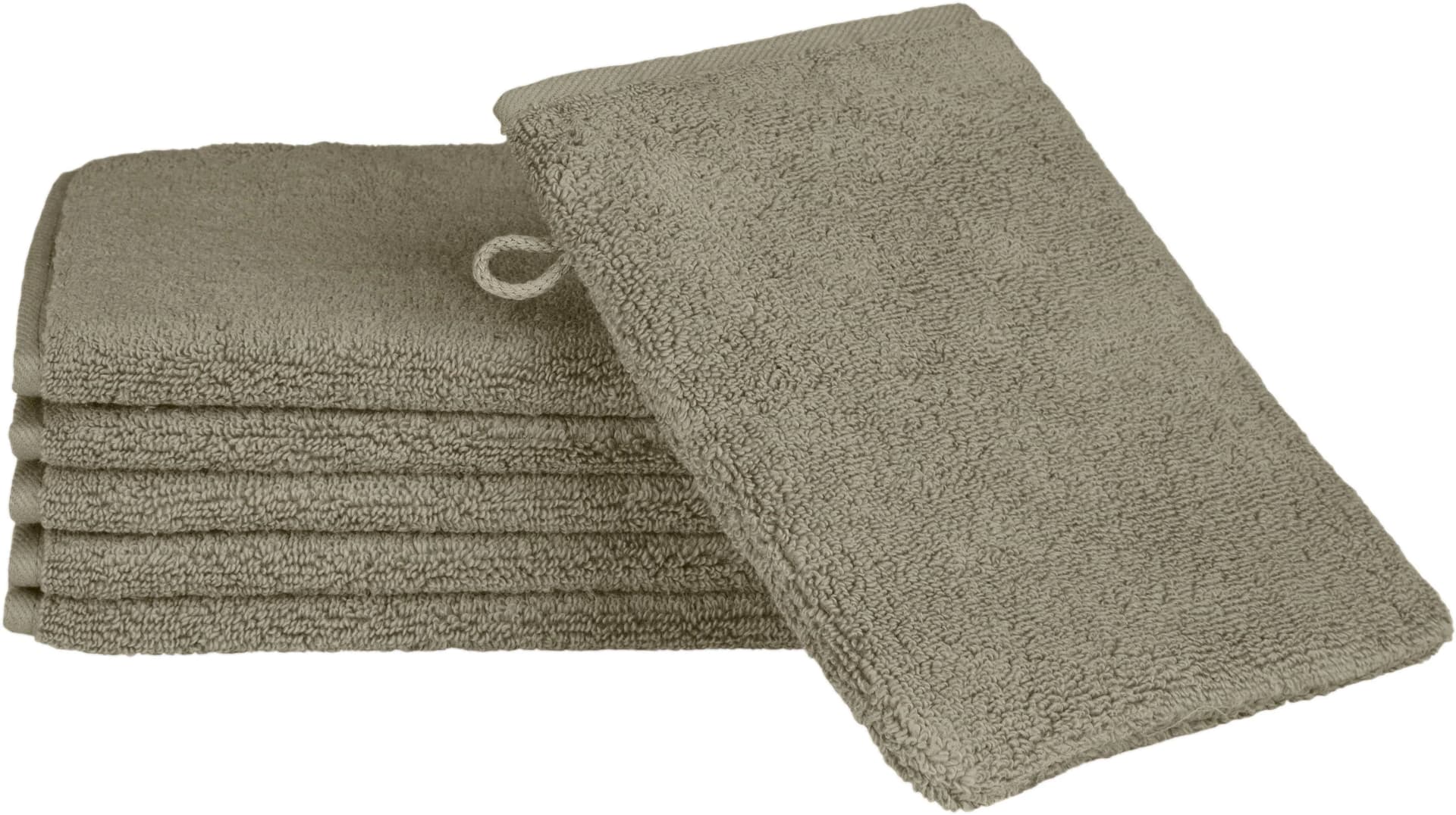 ROSS Sensual Skin Waschhandschuh Set Grau 6-tlg. Frottier mit Aloe-Vera