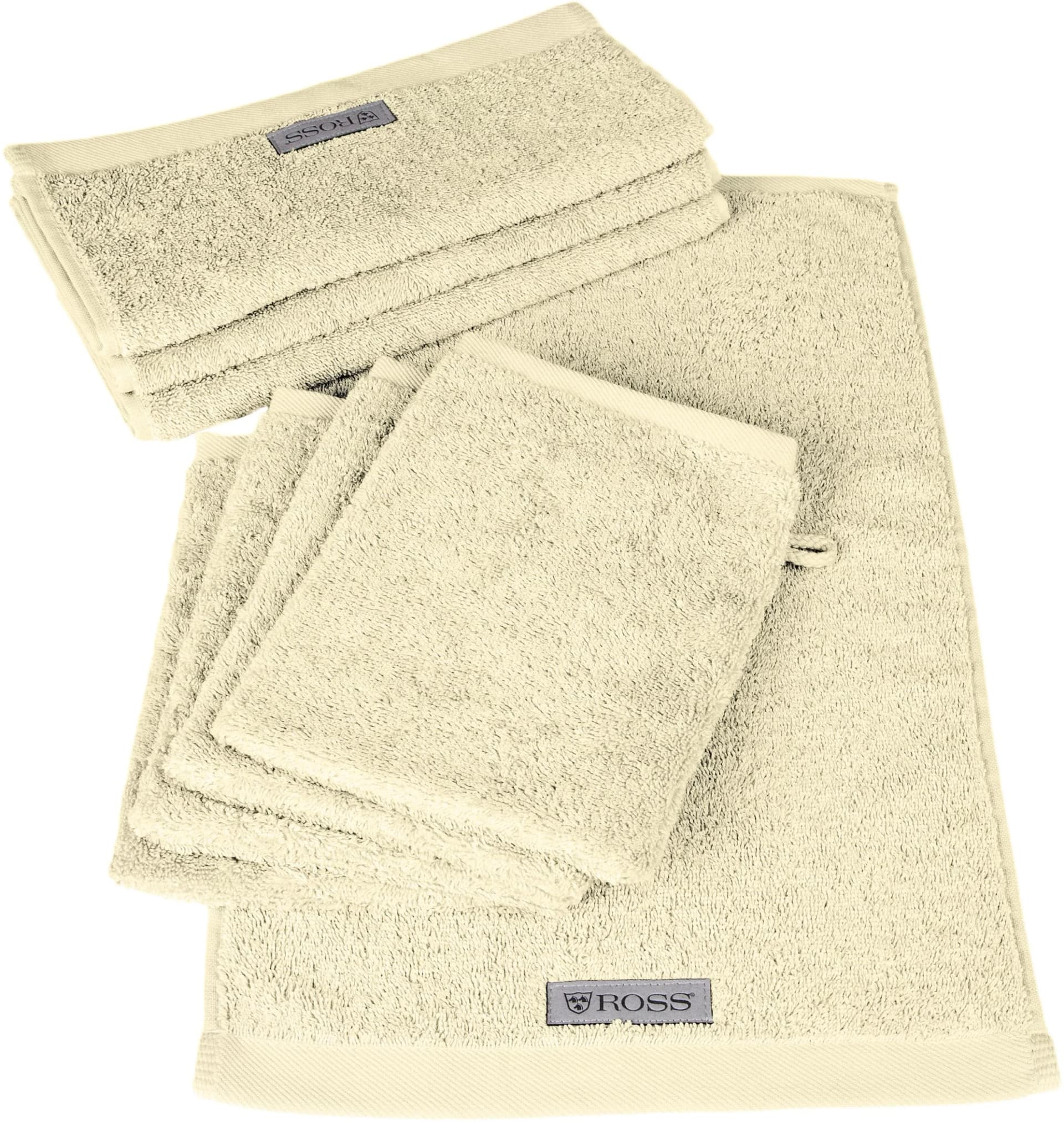 ROSS Handtuch Set Sinfonie Beige 100% Baumwolle 8-tlg.