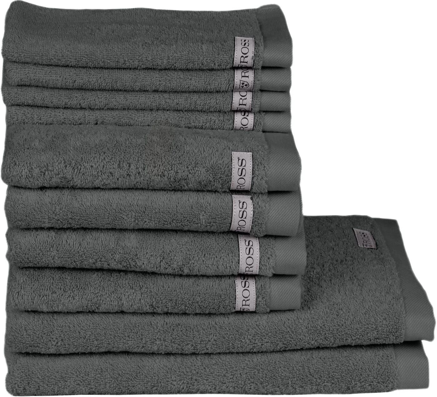 ROSS Handtuch Set Sinfonie Grau Frottier 100% Baumwolle - Bild 2