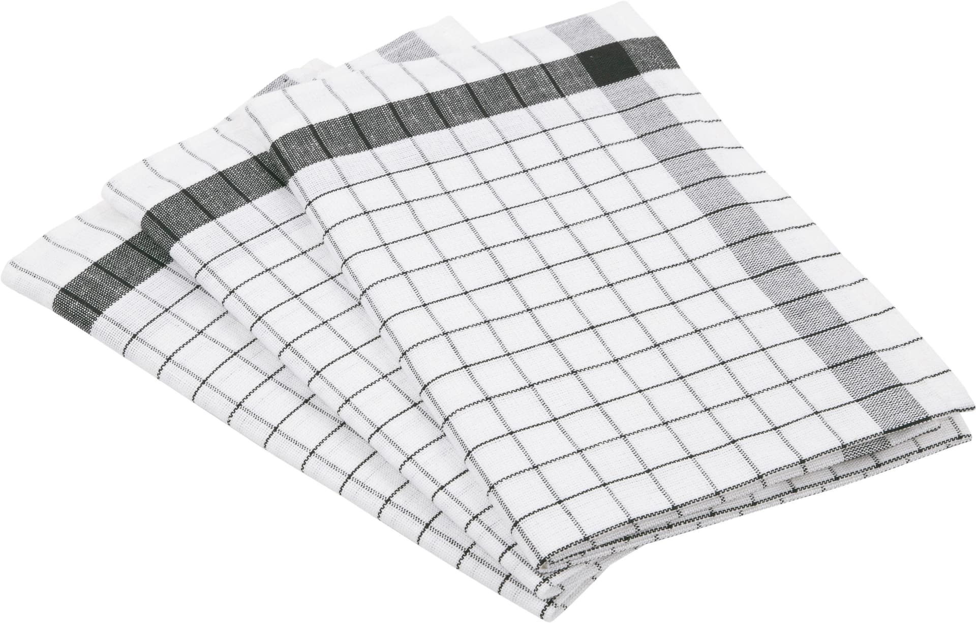ROSS Exclusiv Geschirrtuch Schwarz 50x70cm Baumwolle Leinen