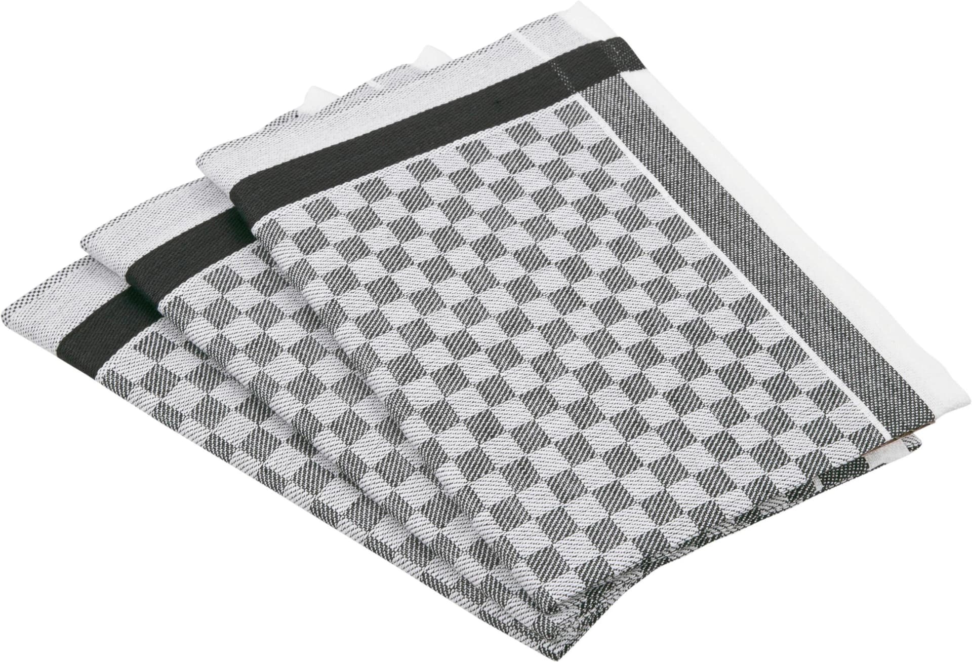 ROSS Exclusiv Geschirrtuch Schwarz 50x70 cm Baumwolle Leinen