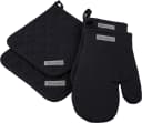ROSS Topflappen Exclusiv Set 4-tlg. Schwarz 100% Baumwolle Bild 2