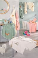 ROSS Kapuzenhandtuch KIDSLINE Soft Pink Frottier 100% Baumwolle Bild 1