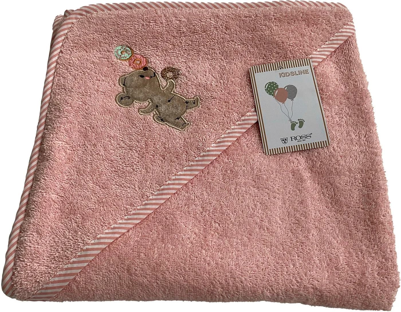 ROSS Kapuzenhandtuch KIDSLINE Soft Pink Frottier 100% Baumwolle - Bild 2