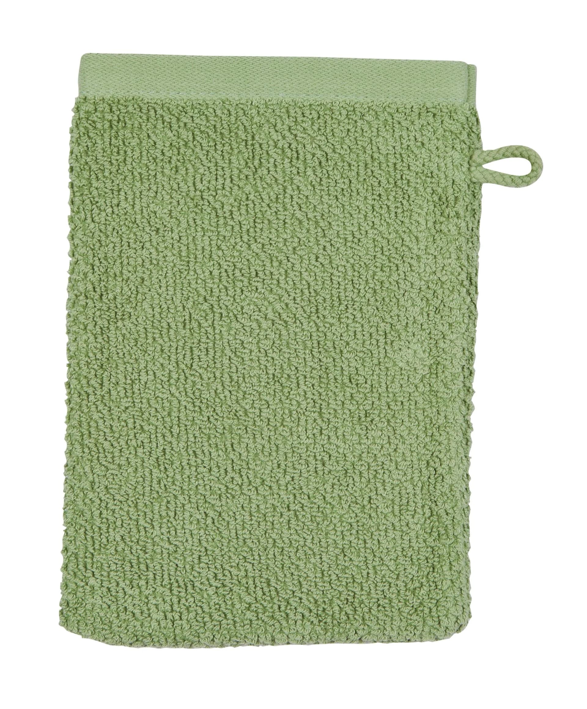 Waschhandschuh SELECTION Baumwolle Piniengrün