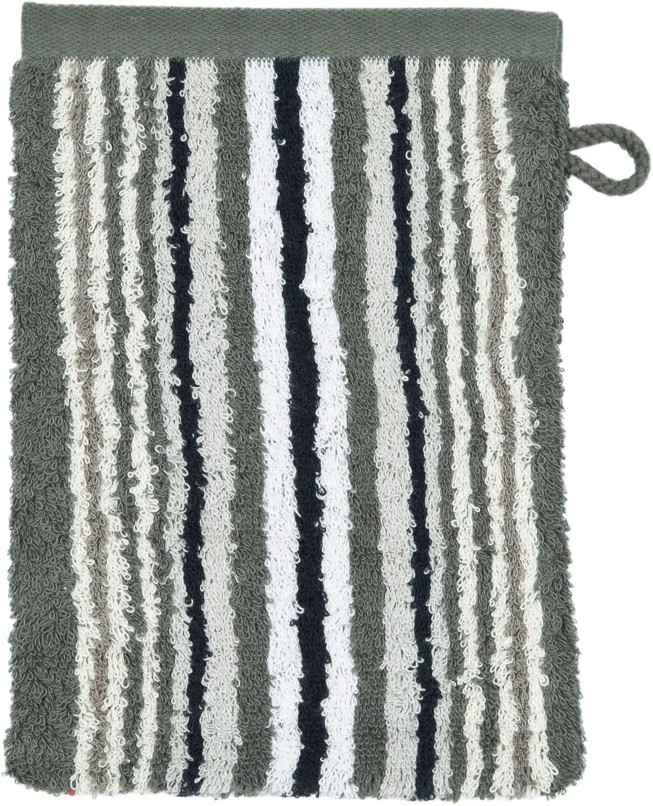 ROSS Waschhandschuh Sinfonie Grau Frottier 100% Baumwolle